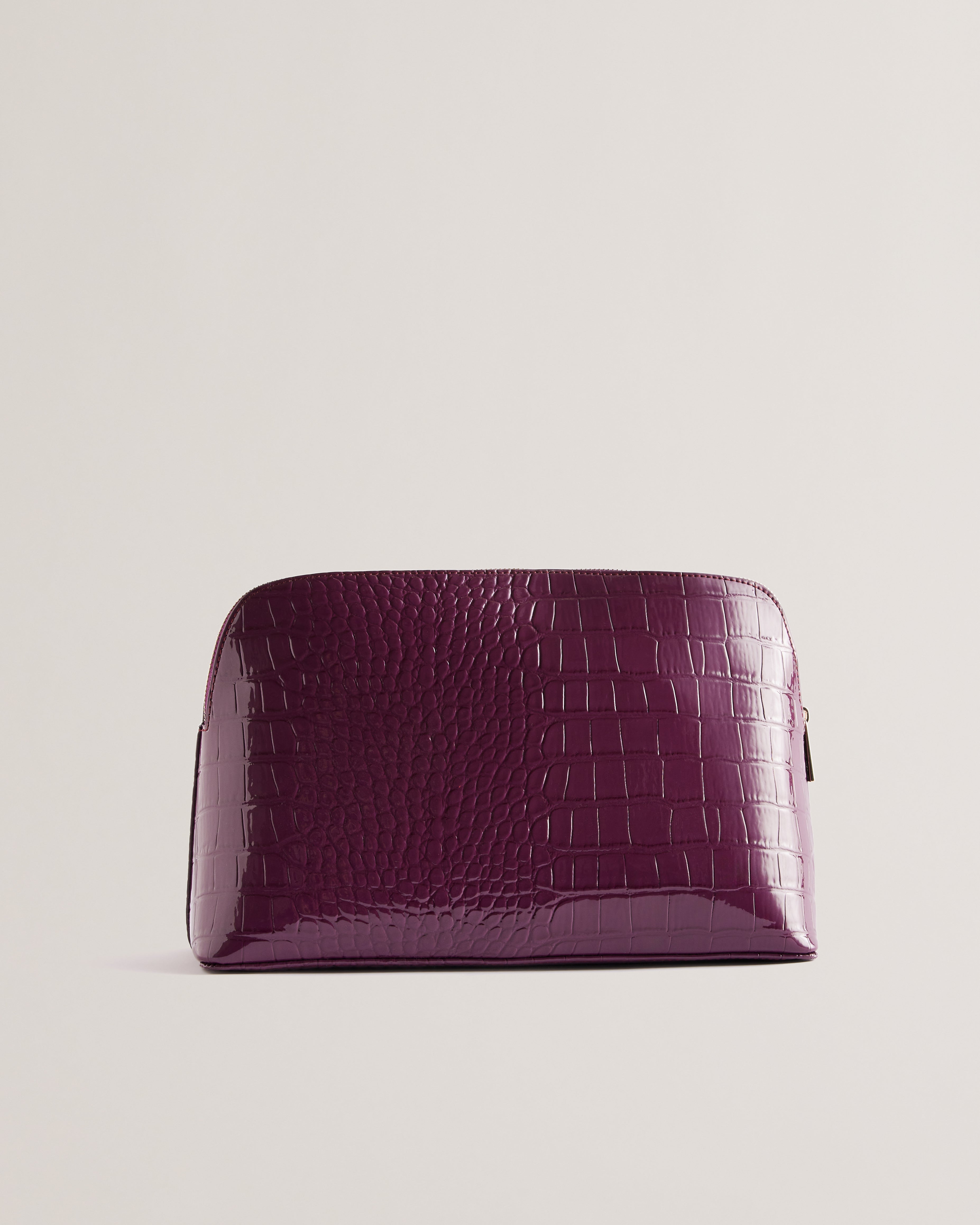 Women's Crocana-Imitation Croc Large Washbag Maroon