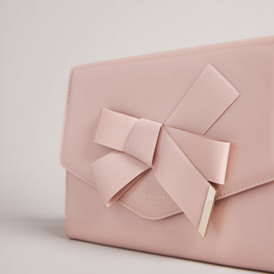 Women's Nikkey-Knot Bow Envelope Pouch Pl-Pink