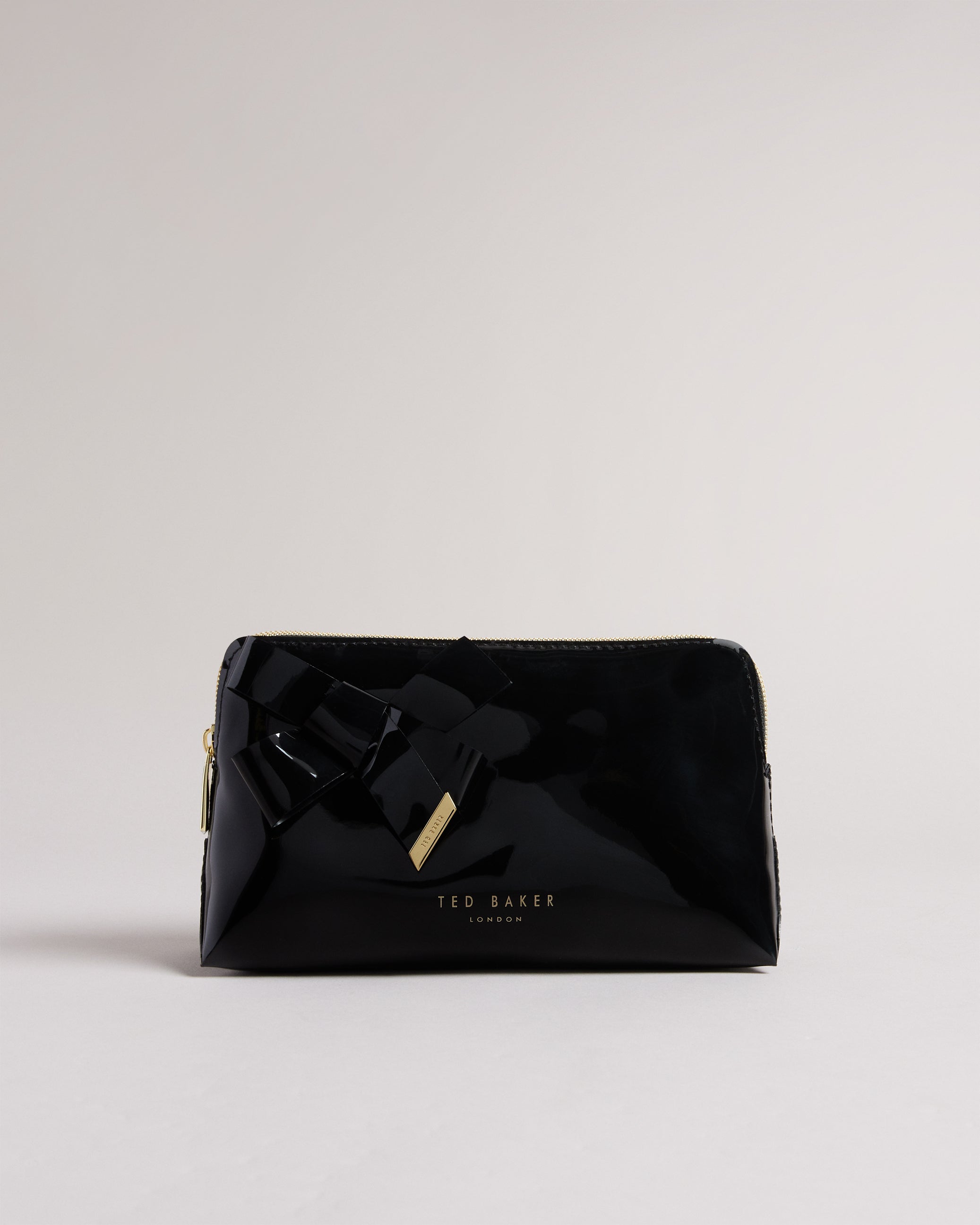 Women's Nicolai-Knot Bow Makeup Bag Black