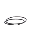 Men's PPOUND-Woven Leather Bracelet