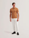 Men's Zeiter-Ss Slim Soft Touch Polo Lt-Brown