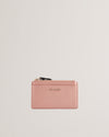 Women's Delfie-Zip Card Holder Dusky-Pink