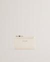 Women's Delfie-Zip Card Holder Ecru