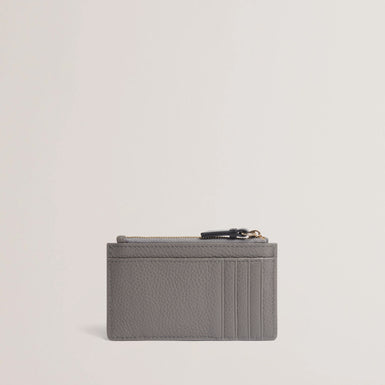 Women's Delfie-Zip Card Holder Mid-Grey