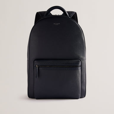 Men's Conann-Saffiano Leather Backpack Navy