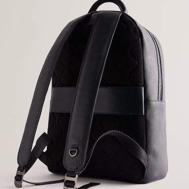 Men's Conann-Saffiano Leather Backpack Navy