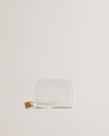 Women's Wesmin-Padlock Detail Small Leather Purse Ecru