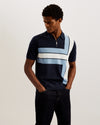 Men's Ambler-Ss T Colour Block Polo Navy