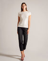 Women's Katrino-Metallic Short Sleeve Crew Neck Tee Gold