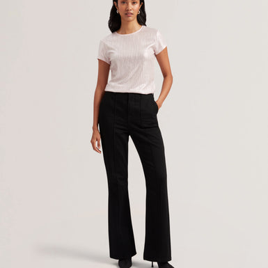 KATRINO: Metallic Ribbed T-Shirt