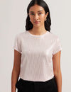 KATRINO: Metallic Ribbed T-Shirt