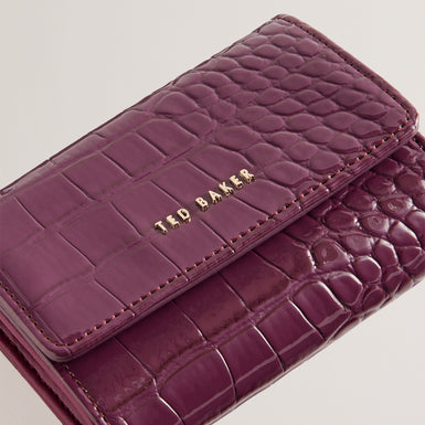 Women's Conilya-Imitation Croc Purse Maroon