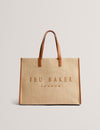 PALLMER-Faux Raffia Large Icon Bag