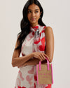 Women's Paolina-Faux Raffia Small Icon Bag Brt-Pink