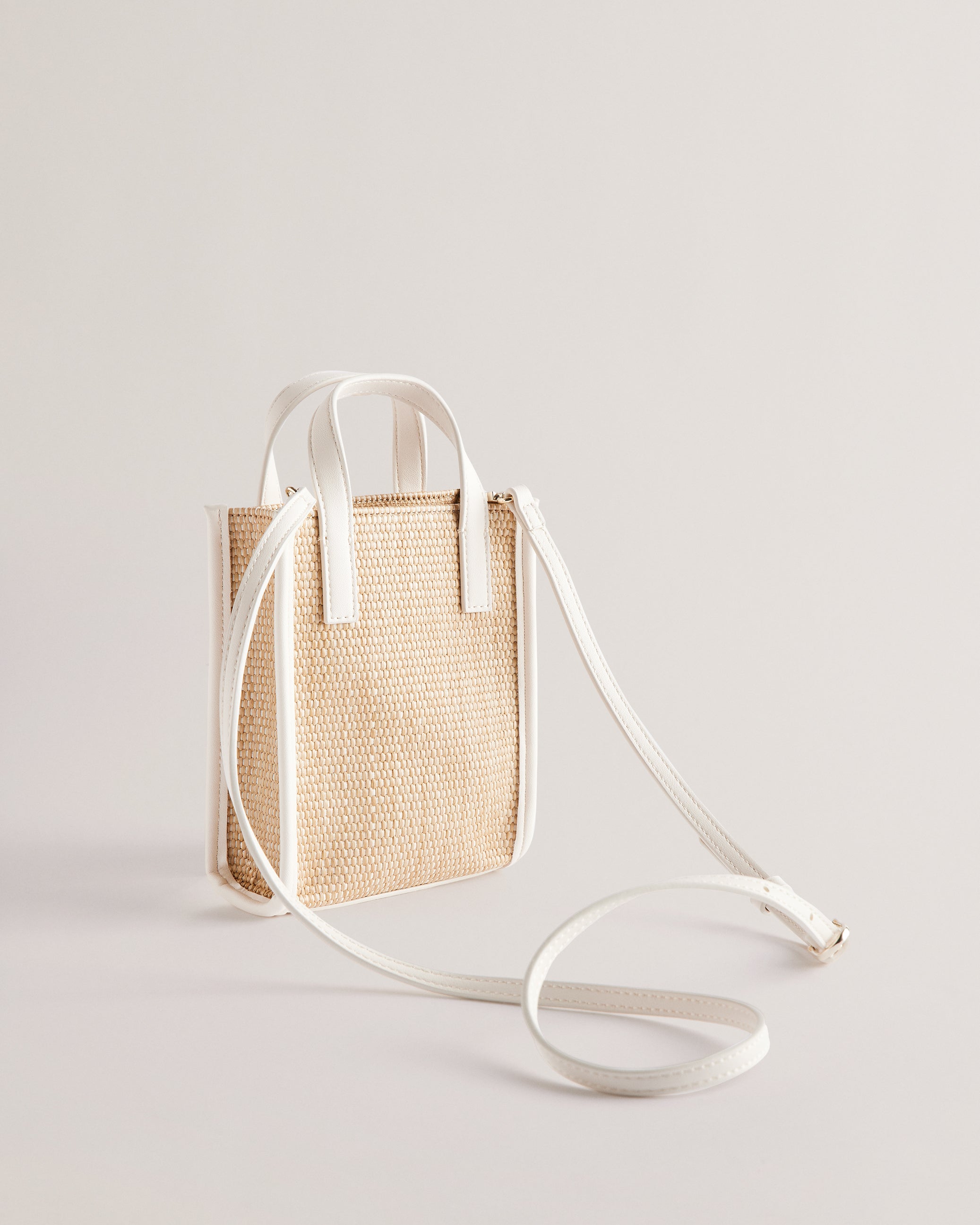 Women's Paulii-Faux Raffia Mini Icon Bag Ecru