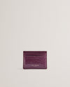 Women's Coly-Imitation Croc Card Holder Maroon