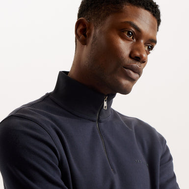 Men's Actos-Ls Branded Half-Zip Navy