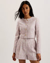 Women's Consta-Tailored Fitted Boucle Cropped Jacket Ivory