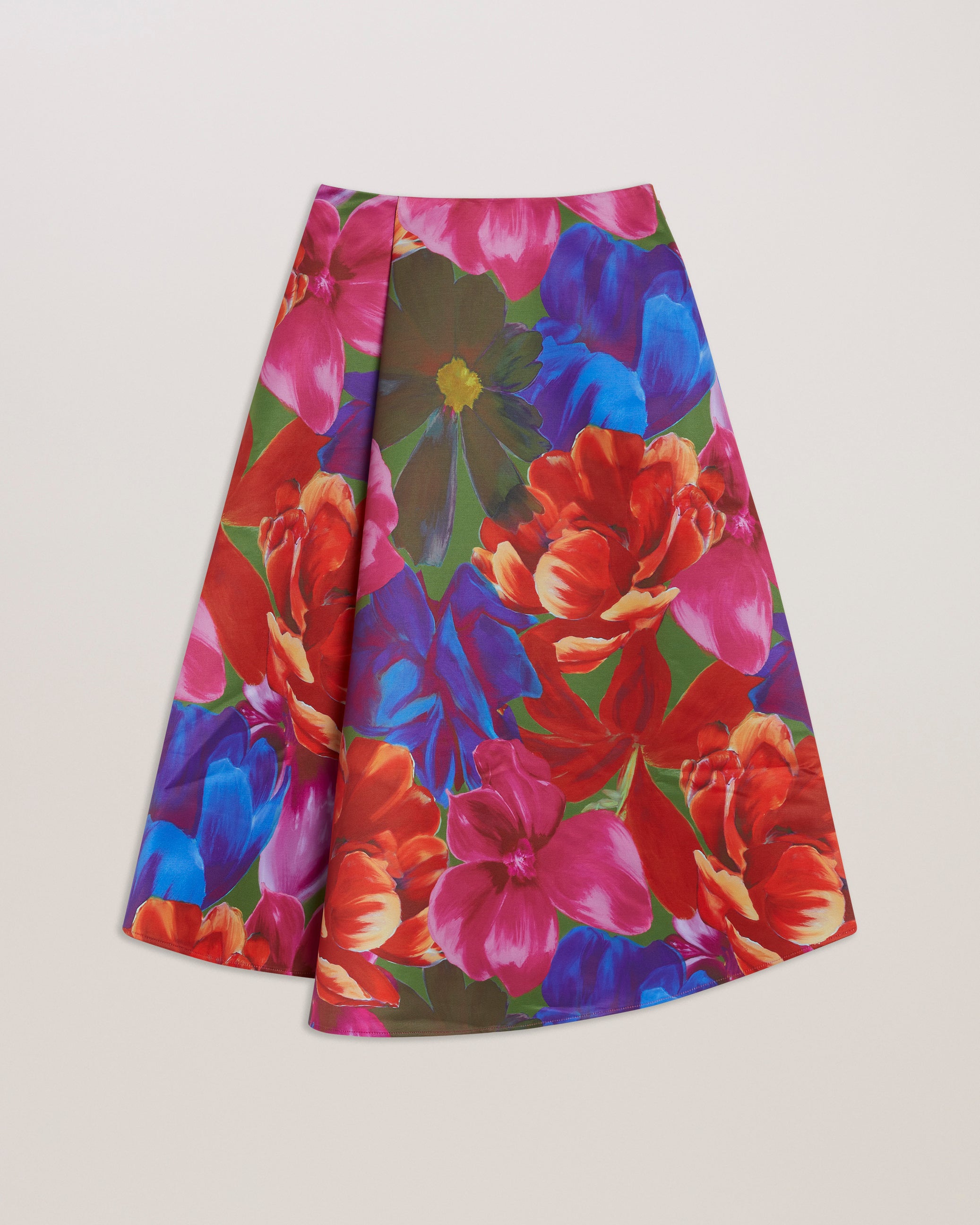 Women's Joralee-Printed Wrap Midi Skirt Multicol