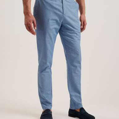 Men's Ribbans-Denim Look Chino Lt-Blue