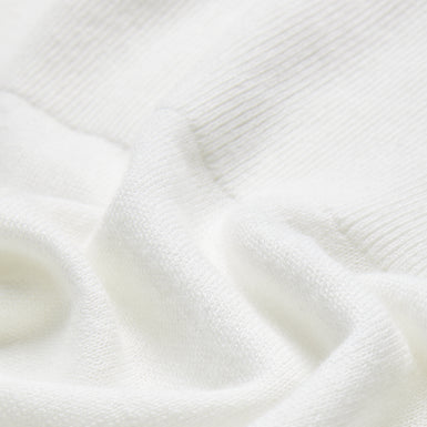 Women's Phyllis-Short Sleeve Woven Trim Knit Top Ivory