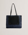 Women's Ashvi-Raffia Large Tote Bag Black