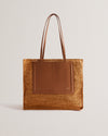 Women's Ashvi-Raffia Large Tote Bag Brown