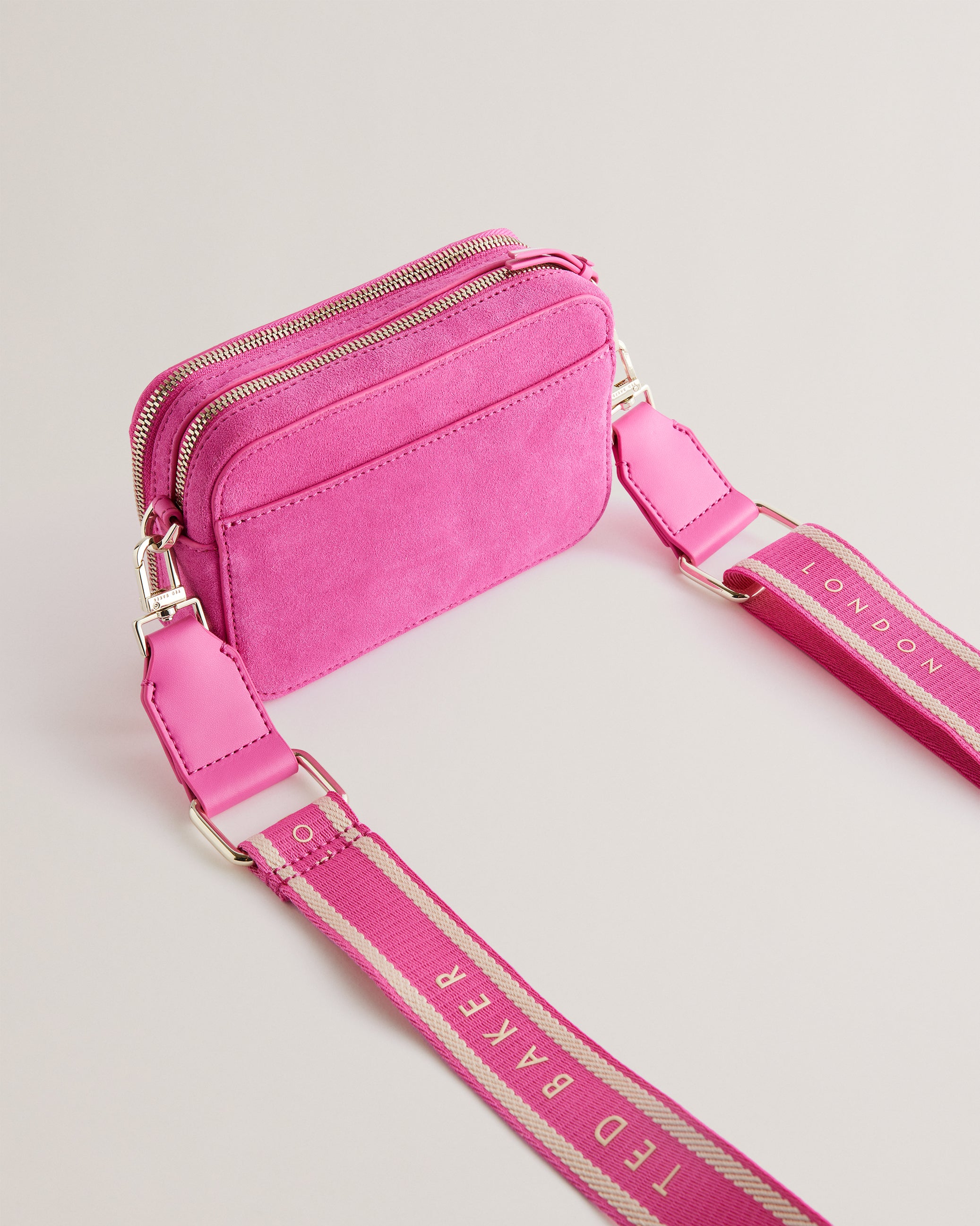 Women's Stunnas-Branded Webbing Mini Camera Bag Brt-Pink