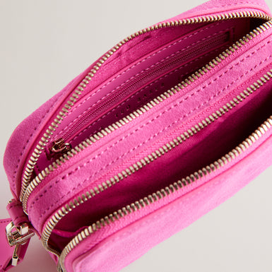 Women's Stunnas-Branded Webbing Mini Camera Bag Brt-Pink