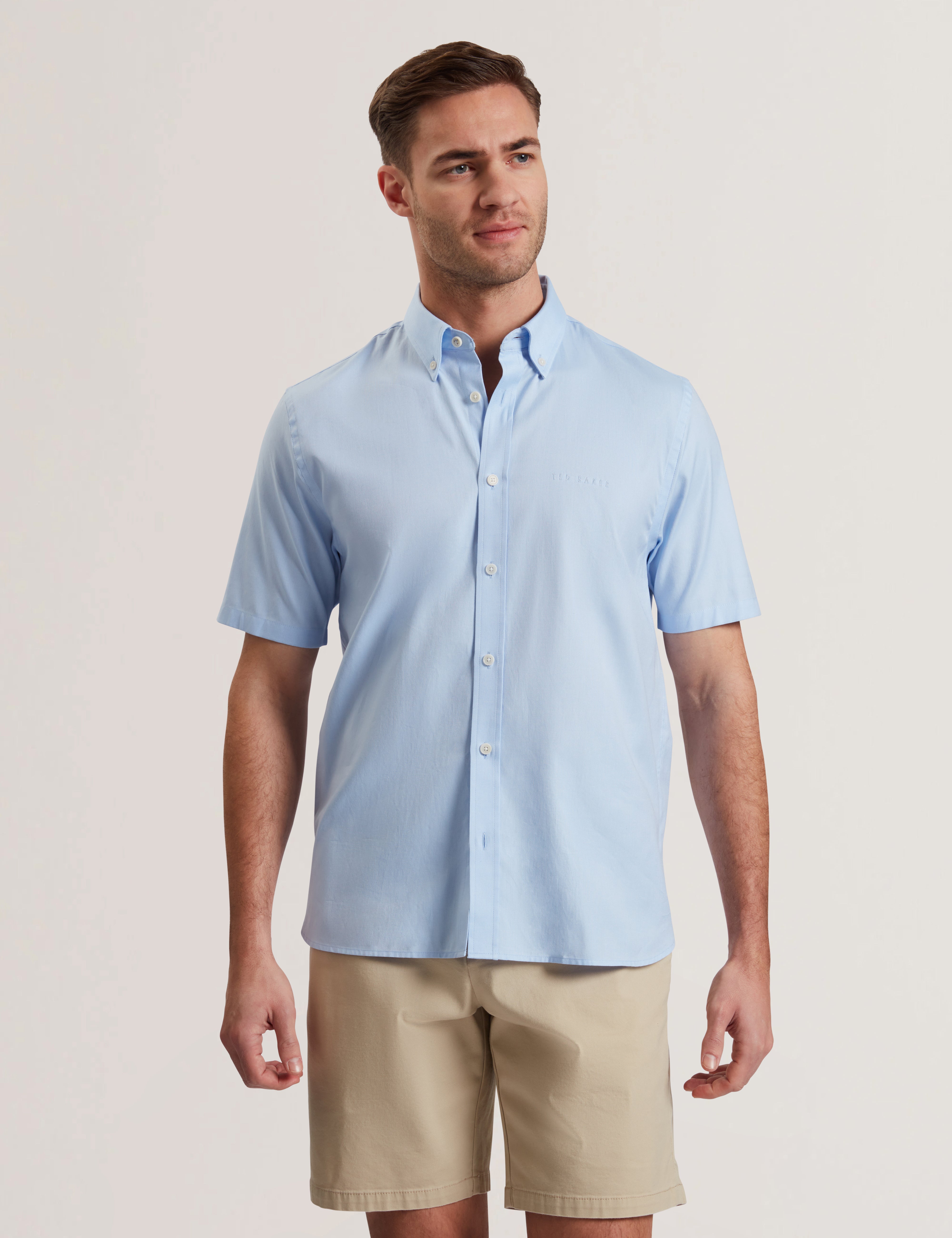 ALYTH: Ss Regular Branded Oxford Shirt