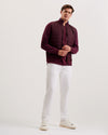 Men's Entil-Ls Regular Fit Quilted Funnel Neck Maroon