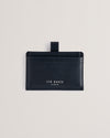 Men's Conby-Saffiano Leather Brogue Cardholder Navy