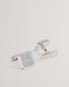 Men's Tedly-Branded Cufflinks Silver