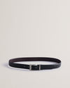 Men's Colier-Saffiano Leather Reversible Belt Black
