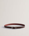 Men's Colier-Saffiano Leather Reversible Belt Brn-Choc