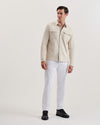 Men's Belza-Ls Regular Fit Textured Shirt Beige