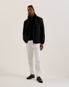 Men's Basham-Nylon Sateen Hooded Jacket Black