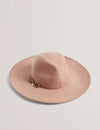 ABBIIIO: Bow Detail Wool Fedora Hat