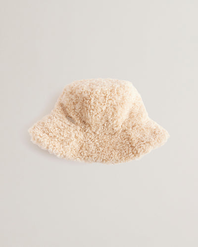 FLUFFYI: Faux Shearling Bucket Hat