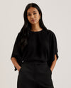 Women's Cherika-Bat Wing Sleeve Top Black