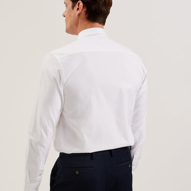 Men's Anshil-Ls Regular Jacquard Shirt White