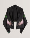 Women's Cresiii-Silk Printed Cape Black