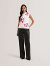Women's SELENHA-Intarsia Knitted Floral Tank