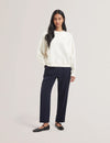 Women's JJOSIEE-Floral Embroidered Long Sleeve Sweatshirt