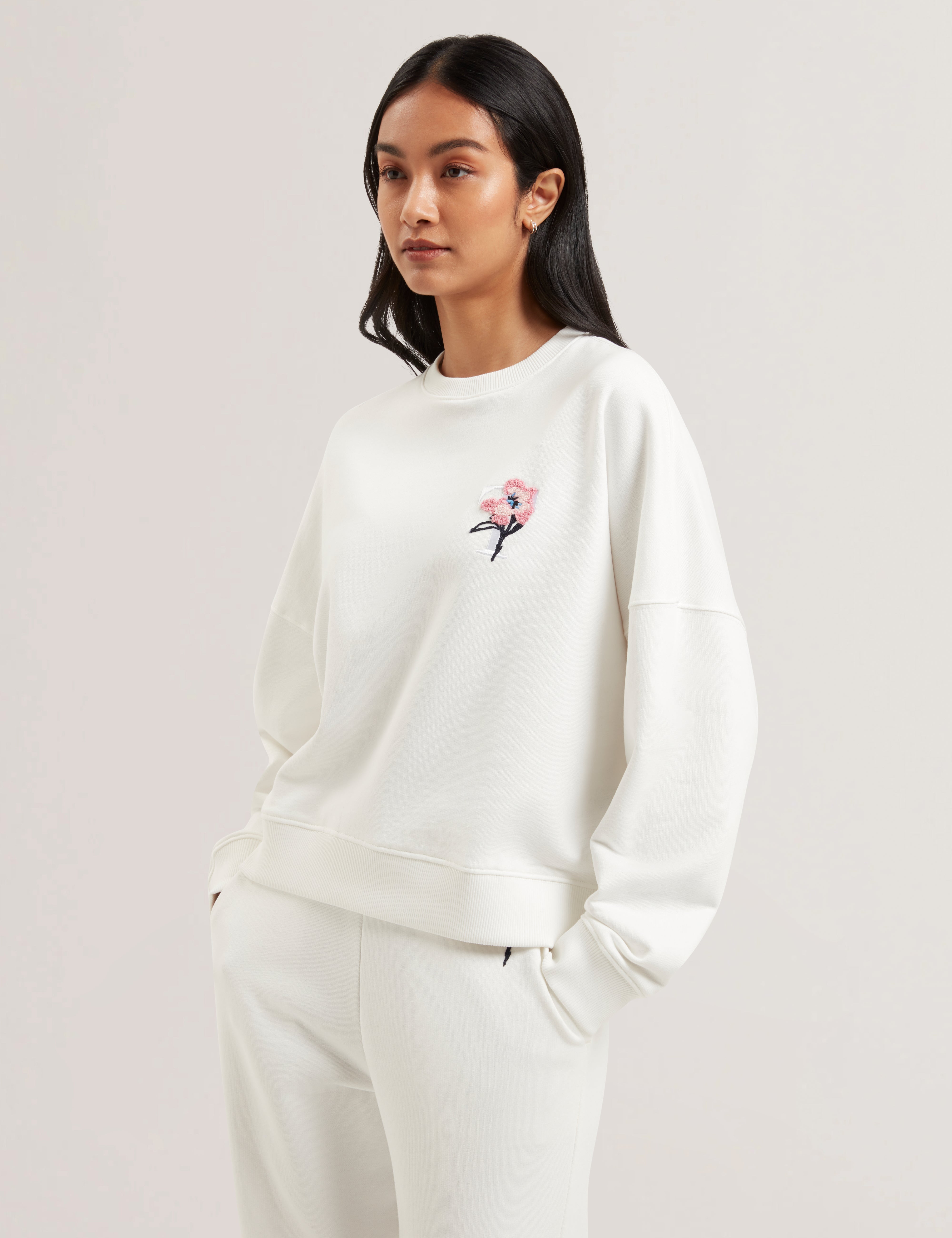 Women's JANETTT-Embroidered Logo Balloon Sleeve
