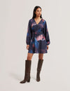 Women's ALTE-Printed Belted Mini Dress