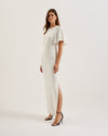 Women's Celinha-Angel Sleeve Knitted Maxi Dress Ivory