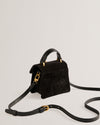 Women's Rosiya-Velvet Mini Top Handle Rose Bag Black