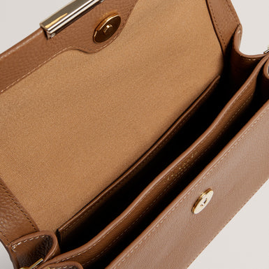 ROSLY: Bar Detail Elongated Top Handle bag