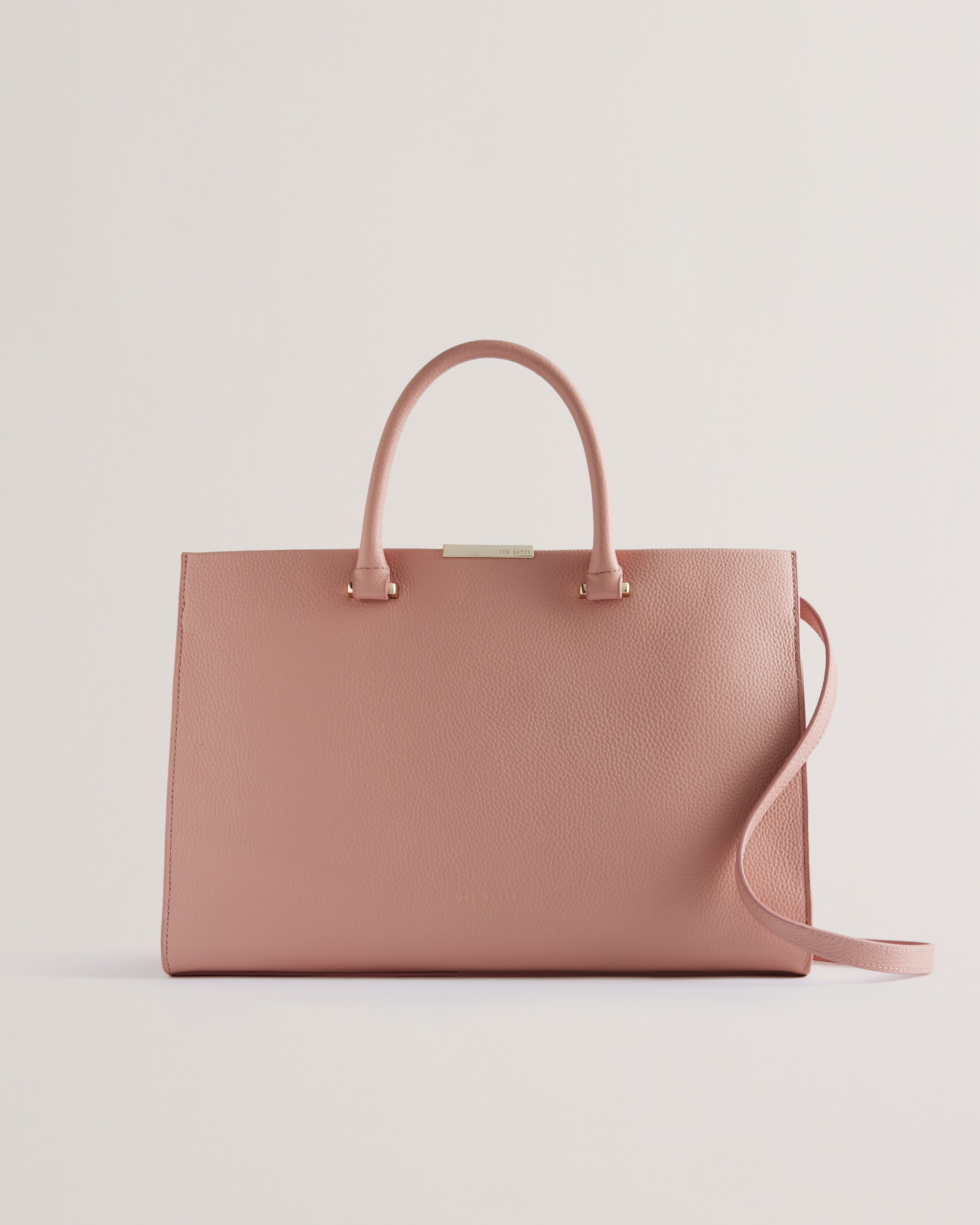 Women's Rosane-Bar Detail Medium Tote Bag Pink